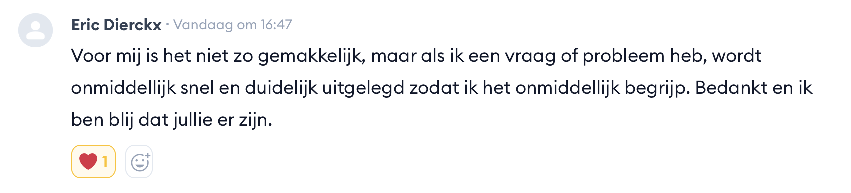 Ervaring van Eric